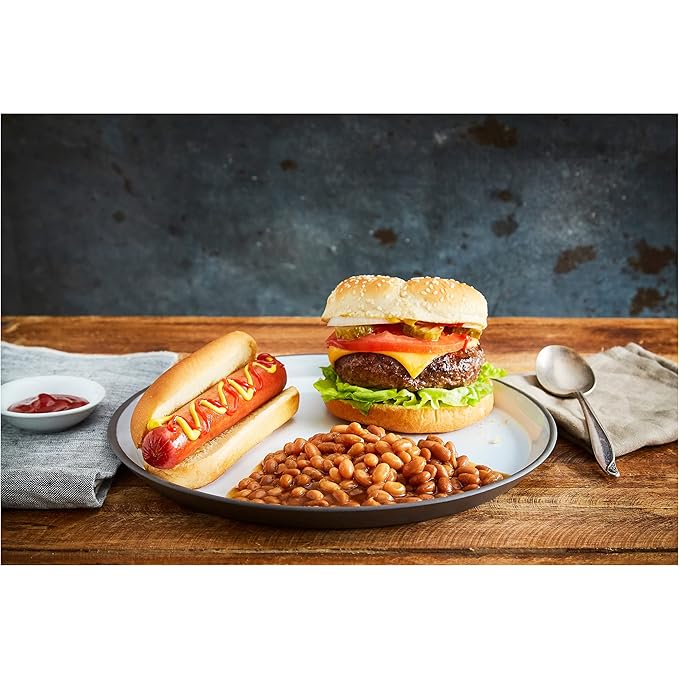 BUSH'S BEST Canned Onion Baked Beans (Pack of 12), Source of Plant Based Protein and Fiber, Low