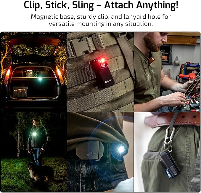 OLIGHT Oclip Pro EDC Flashlight Clip-on Light, Rechargeable 500 Lumens with Three Lighting