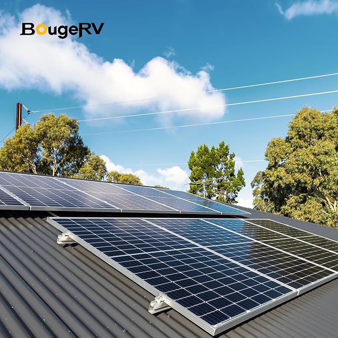 BougeRV Solar Parallel Connectors for 2 Solar Panels, 2 to 4 Y Branch 10AWG Adapter Splitter Cable