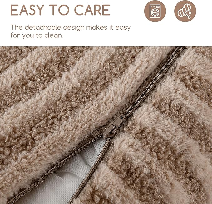 Hollypet Cat Bed Fluffy Plush Mutifuctional Double-Layer Soft Pet Couch Orthopedic Sofa Nest Beds