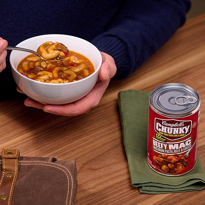 Campbell?™s Chunky Beefy Mac Soup, 18.8 oz Can