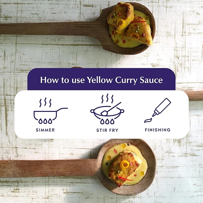 Watcharee's Thai Yellow Curry Sauce, Authentic Handcrafted Recipe, Vegan, Non-GMO, Gluten-Free