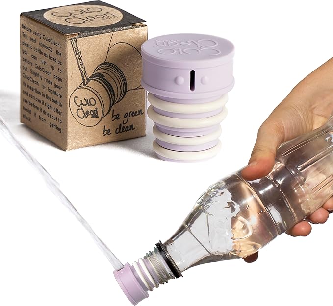 CuloClean Portable Bidet for Toilet, Travel, or Camping. Compatible with Any Plastic Bottle.