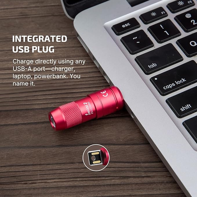 OLIGHT IMINI 2 EDC Rechargeable Keychain Flashlight, 50 Lumens Compact and Portable Mini LED