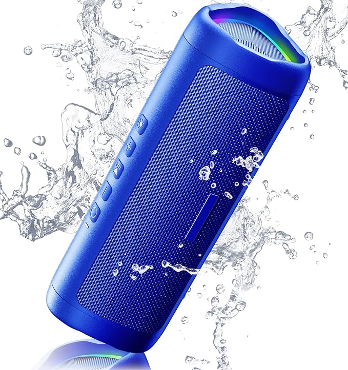 Bluetooth Speaker with HD Sound, Portable Wireless, IPX5 Waterproof, Up to 20H Playtime, TWS