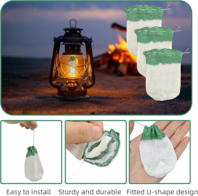 10 Pack U-Shaped Lantern Mantles,Propane Lantern Mantle,Upgrade Camping Lamp Mantle,Gas Lamp