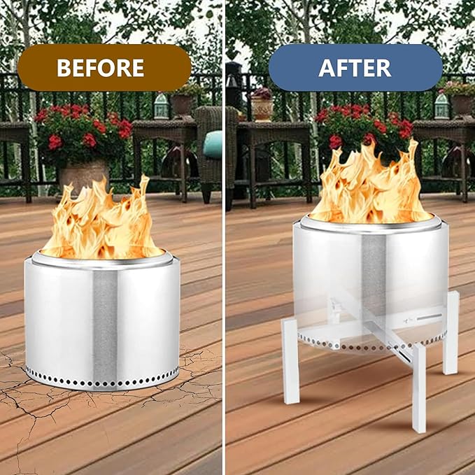 Firepit Stand for Solo Stove Accessories Bonfire Ranger Yukon and Other from 15 to 27 inch Fire Pit