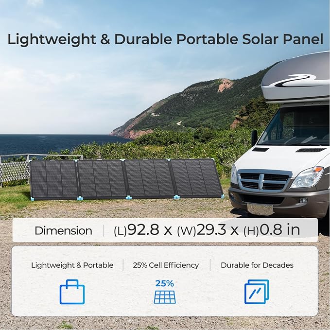 Renogy 300W Portable Solar Panel Suitcase, 25% High Efficiency N-Type Foldable Solar Charger for