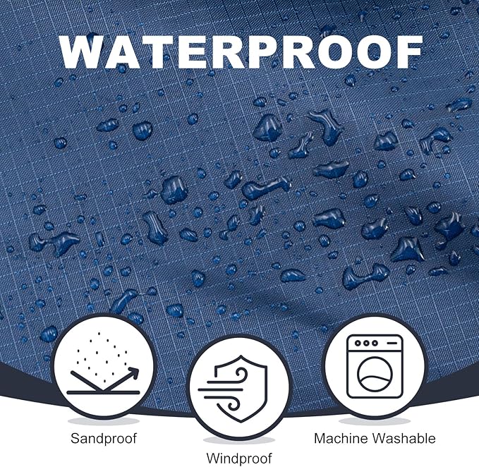 Fleece Waterproof Outdoor Blanket - Windproof Stadium Blanket for Camping, Picnics, and Sports Stay