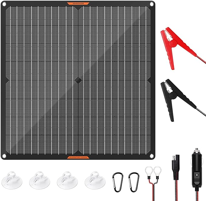 Solar Panel 30W 12V Solar Car Battery Charger Portable Waterproof Solar Power Battery Trickle