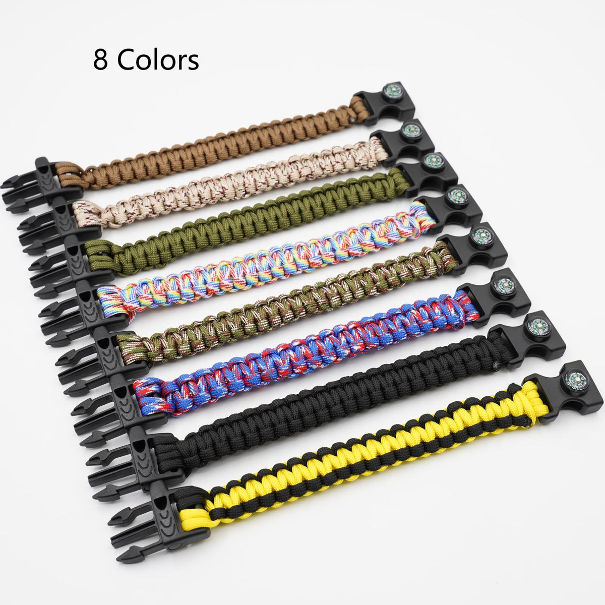 RLXMARTD Paracord Bracelet - 8 Pack - product view 2