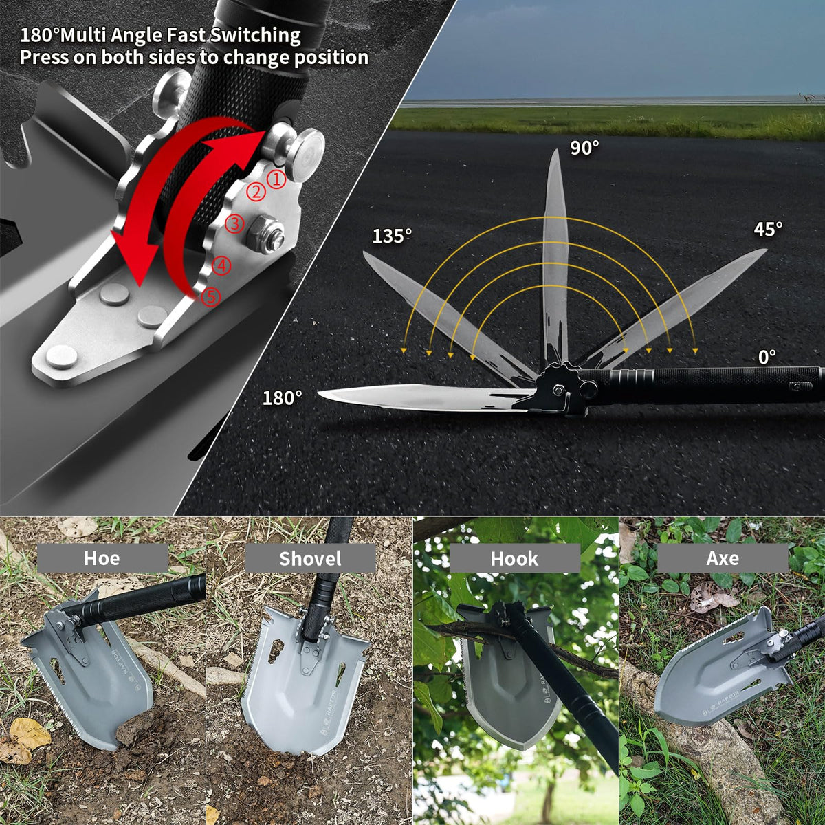 HX OUTDOORS Survival Tactical Shovel