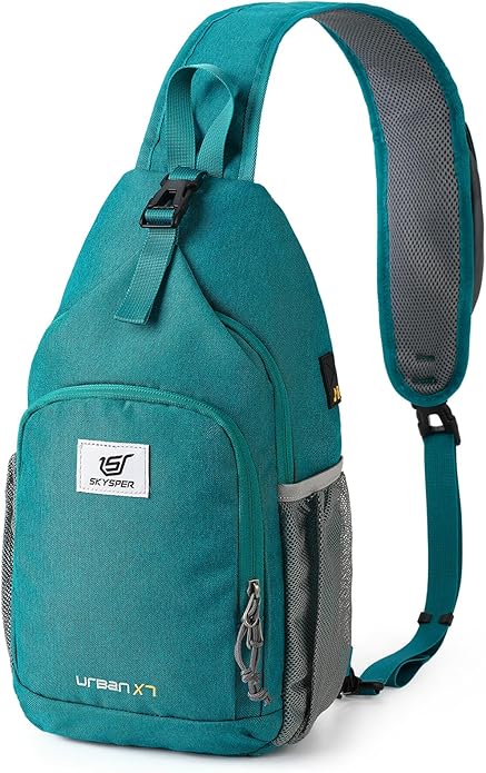 SKYSPER Sling Bag RFID Crossbody Sling Backpack Cross Body Shoulder Bag Travel Hiking Daypack for