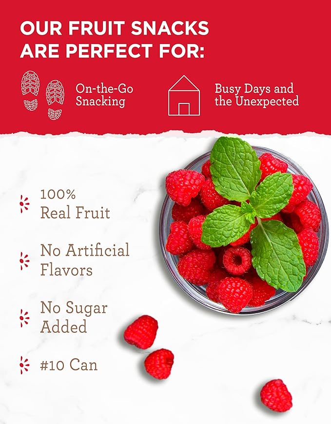 READYWISE - Simple Kitchen Freeze Dried Raspberries, 22 Servings, Vegan, Gluten Free, Healthy