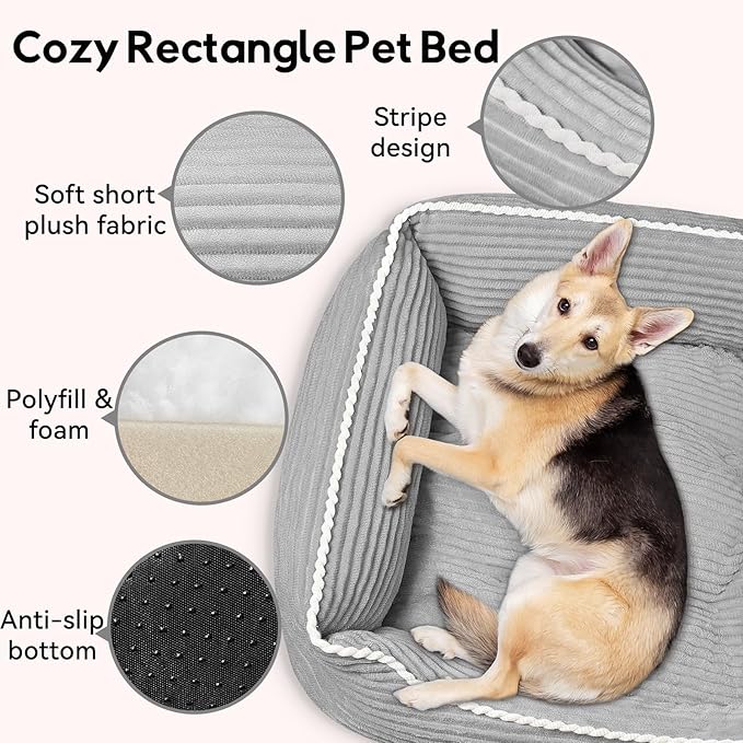 Orthopedic Dog Bed for Medium Dogs,Dog Sofa Beds Supportive Foam Pet Couch Bed with Removable