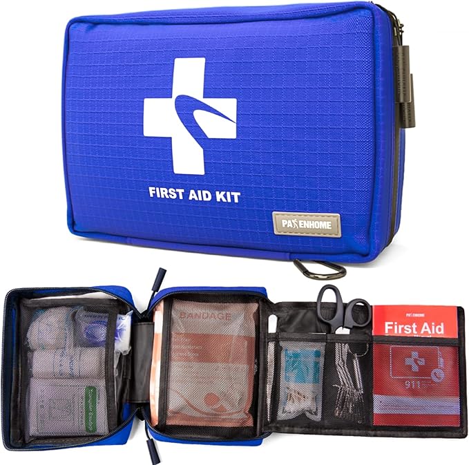 300 PCS First Aid Kit for Home, Car, Travel, Camping, Hiking, Truck, Office, Businesses, Sports &