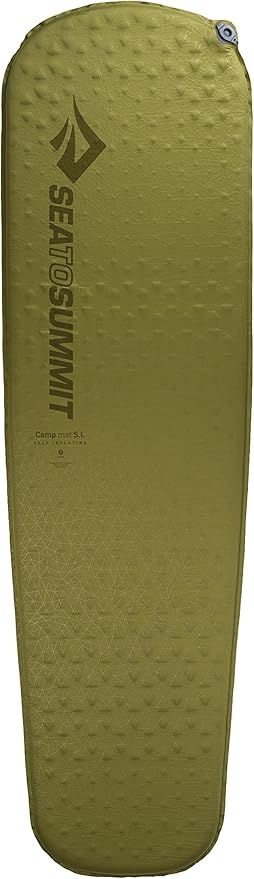 Sea to Summit Camp Self-Inflating Foam Sleeping Mat for Camping and Backpacking, Tapered - Regular