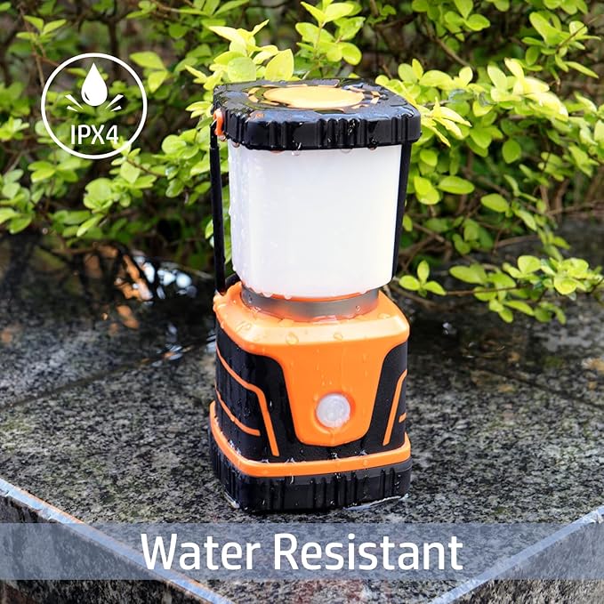 LED Camping lamp Super Bright 1500 lumens 4 Light Modes Dimmable searchlight Battery-Powered