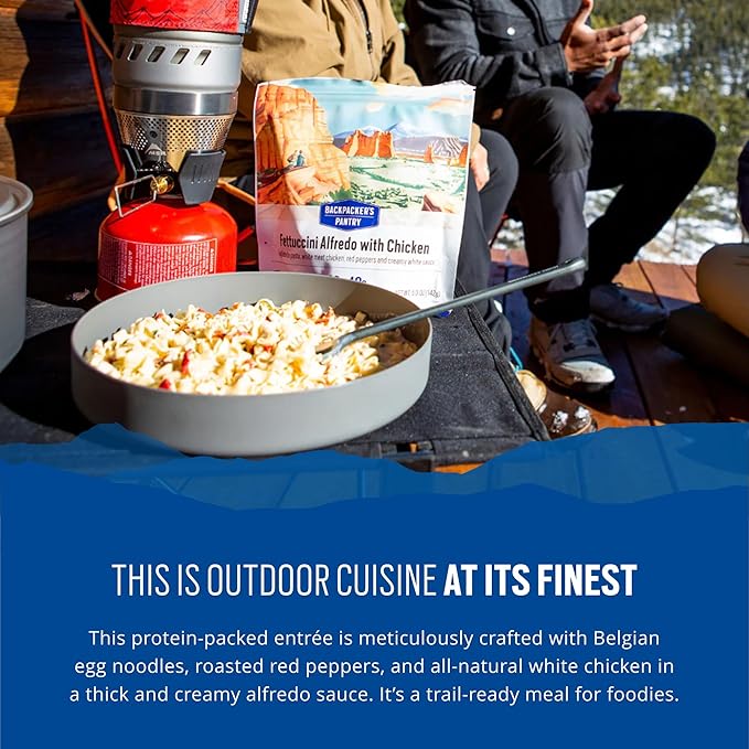Backpacker's Pantry Fettuccini Alfredo with Chicken - Freeze Dried Backpacking & Camping Food