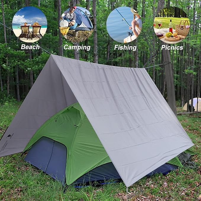 GEERTOP Portable Waterproof Tent Footprints Lightweight Camping Tent Ground Sheet Mat Sunshade