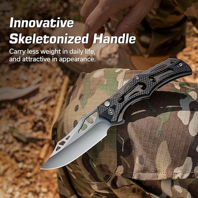 CIVIVI Pocket Knife for Men, Biophase Flipper Tactical Folding Knife, 3.48" Nitro-V Blade Aluminum