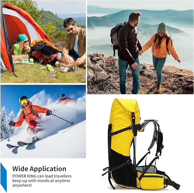 Hiking Backpack,40L to 50L Extra Large Capacity Hiking Bag,Internal Frame Camping Backpack,Upgraded