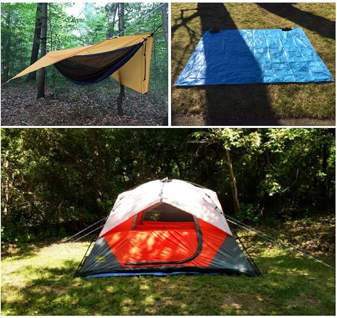 TRIWONDER Hammock Rain Fly Waterproof Tarp Camping Tent Footprint Ground Cloth Backpacking Tarp