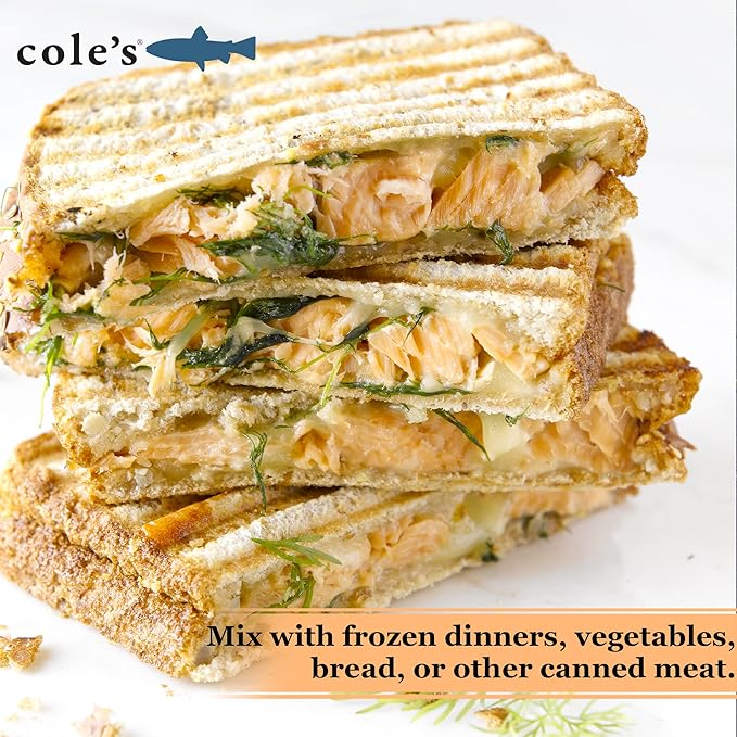 COLE'S Canned Seafood Variety Pack - Salmon, Rainbow Trout in Olive Oil & Trout with Lemon &