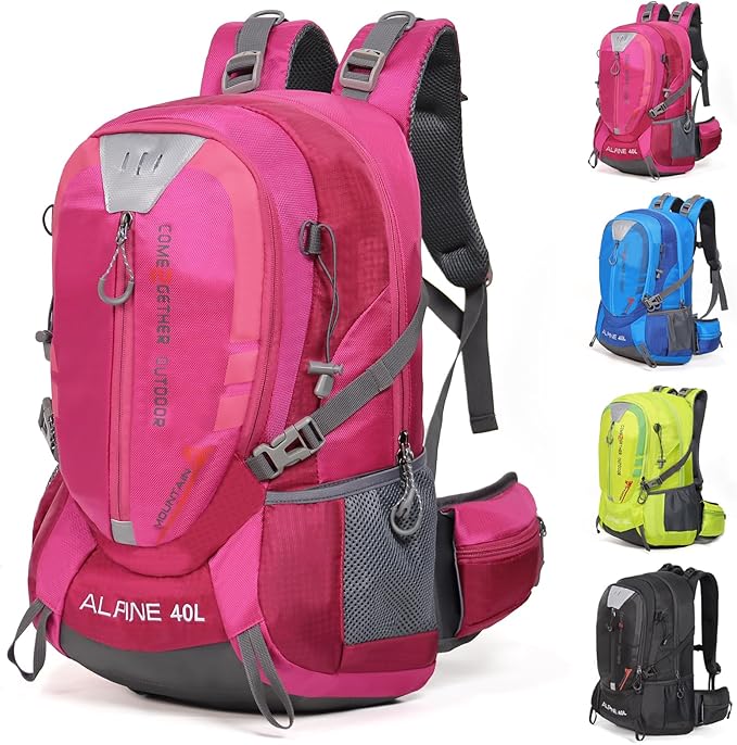 Hiking Backpack Camping 40L Outdoor Daypack Lightweight Travel Backpack with Rain Cover for Women