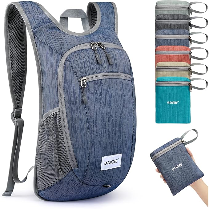 G4Free 10L/15L Hiking Backpack Lightweight Packable Hiking Daypack Small Travel Outdoor Foldable