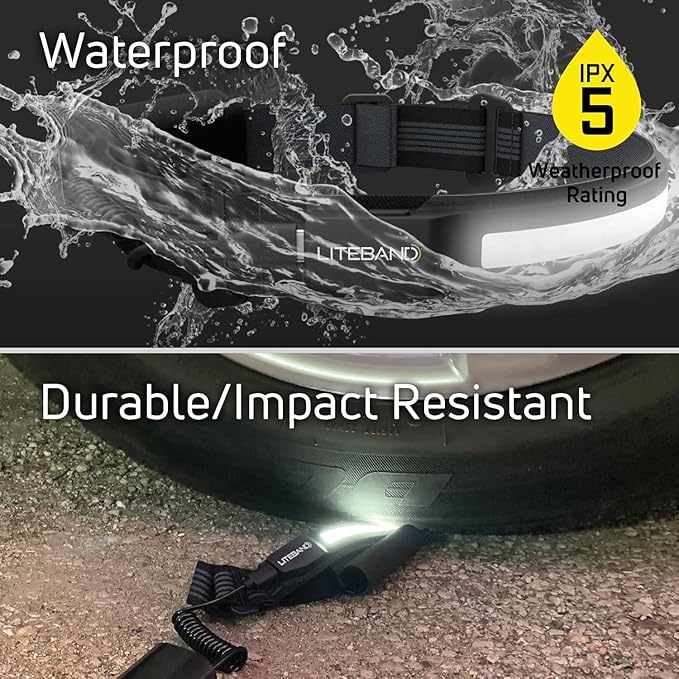 Liteband Bundle PRO PureHD 2500 Lumens LED Headlamp Rechargeable Battery Powered, Bright Head Lamp