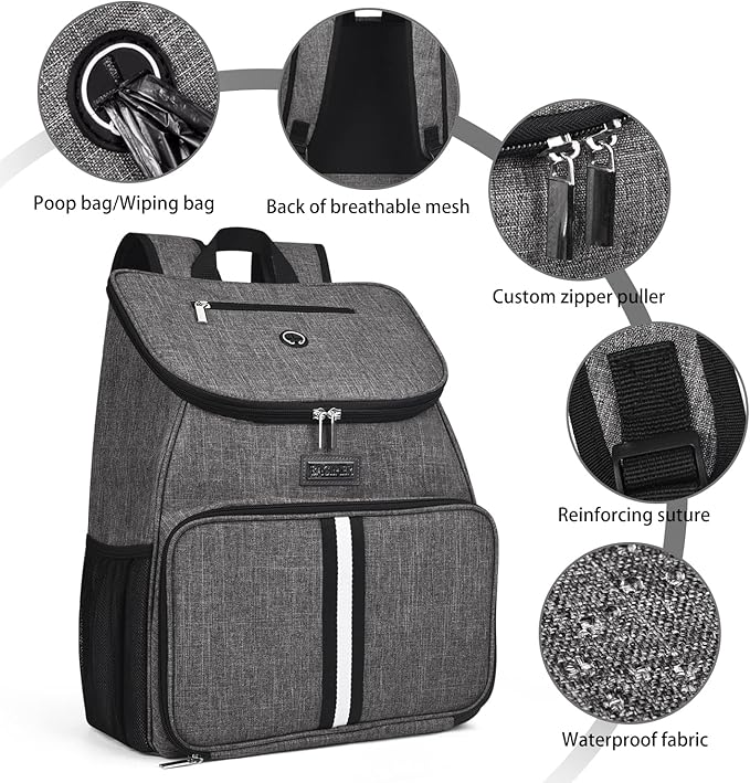 BAGLHER丨Dog Travel Bag, Airline Approved Pet Supplies Backpack, Dog Travel Backpack Accessories Set