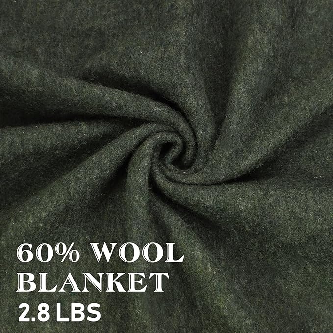 Preboun 6 Pcs First Aid Fire Retardant Blanket Military Blanket 60" x 80" Survival Blanket for