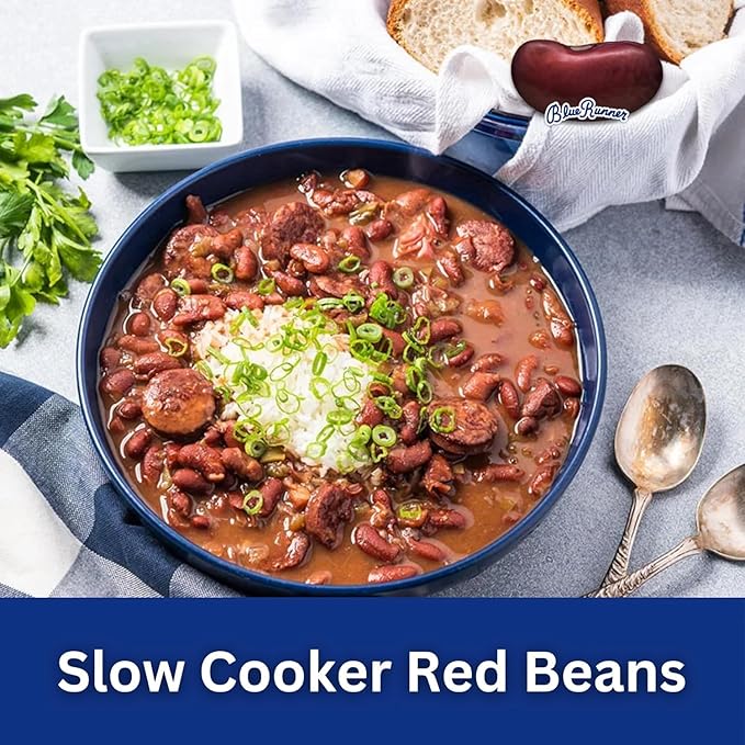 Blue Runner Creole Cream Style Red Beans, 1 Pound (Pack of 6) - Easy Heat and Serve for Delicious