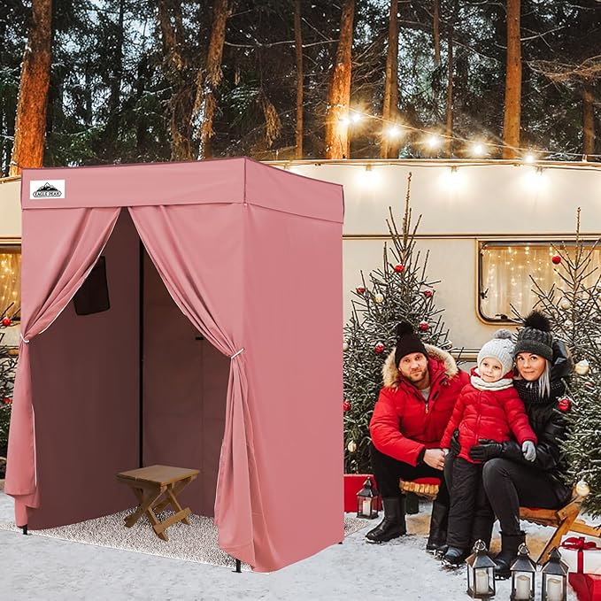 EAGLE PEAK Flex Compact 5x5 Pop-up Canopy Changing Room, Portable Privacy Dressing Room for Indoor