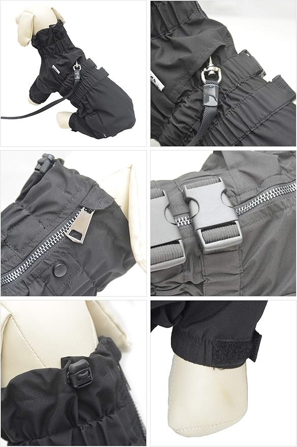 Dogs Waterproof Jacket, Lightweight Waterproof Jacket Reflective Safety Dog Raincoat Windproof