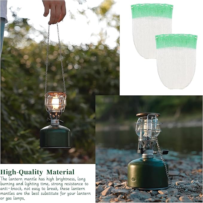 40 Pieces Propane Lantern Mantles Lanterns Mantles Gas Lamp Mantles Gas Lantern Mantles U Shape