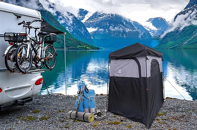Nice C Camping Shower Tent, Instant Pop Up Privacy Changing Tent, Outdoor Shower Enclosure, Toilet