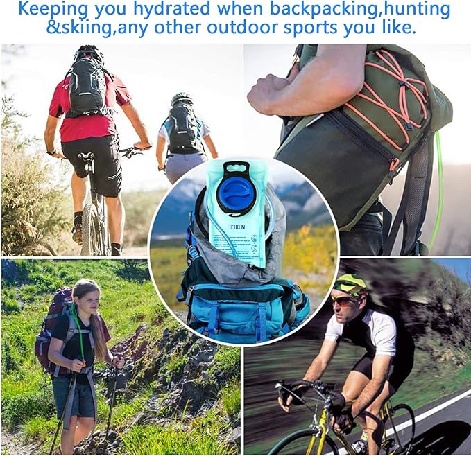 Hydration Bladder 1.5L-2L-3L,Leak Proof Water Reservoir, BPA Free Military Water Storage Bladder