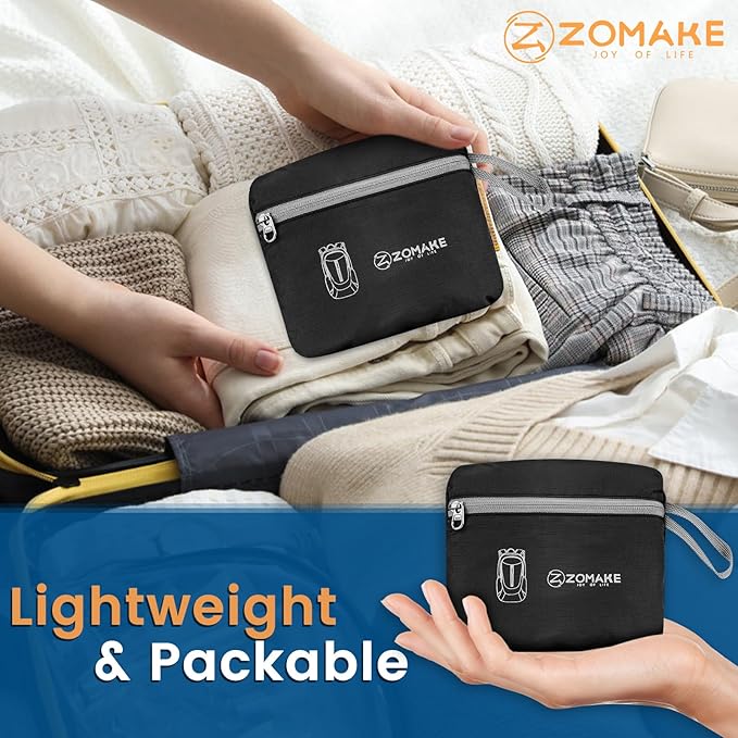 ZOMAKE Ultra Lightweight Packable Backpack 25L, Foldable Hiking Backpacks Water Resistant Small