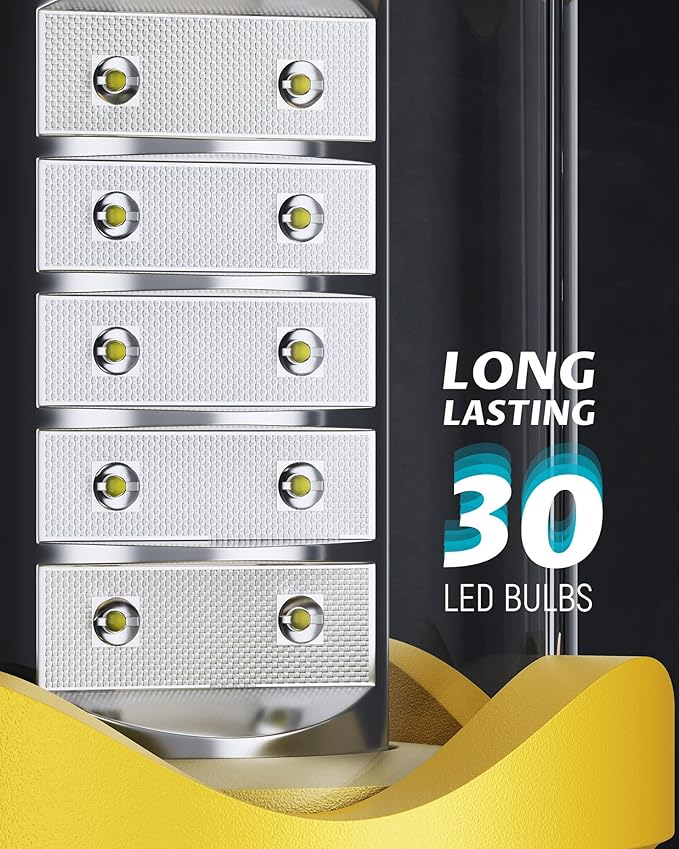 Lichamp 4 Pack LED Camping Lanterns, Battery Powered Camping Lights LED Collapsible Flashlight