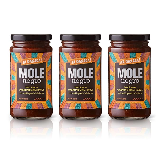 Ya Oaxaca - Mole Sauce - Negro - Medium Spice Flavor - Blend of Smoked & Dried Chiles, Spices, &