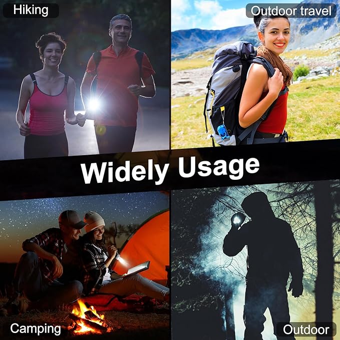 Mudder 24 Pieces Hand Crank Flashlight with LED Self Powered Charging Torch Dynamo for Camping