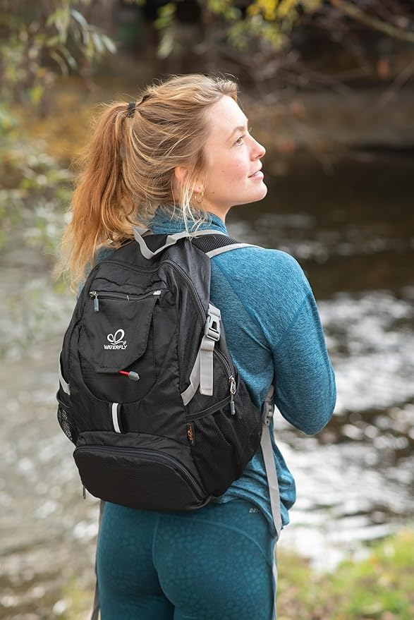 WATERFLY Small Lightweight Packable Backpack: 20l Ultra Light Foldable Travel Hiking Camping