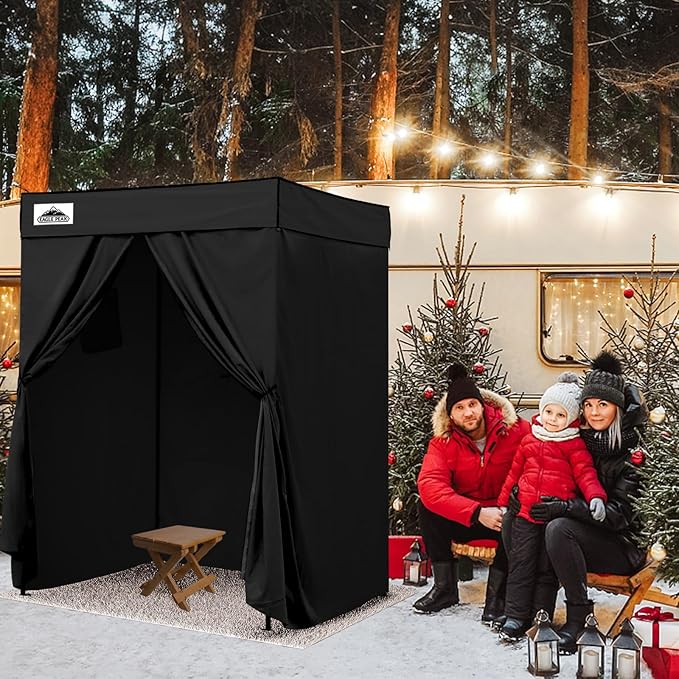 EAGLE PEAK Flex Compact 5x5 Pop-up Canopy Changing Room, Portable Privacy Dressing Room for Indoor