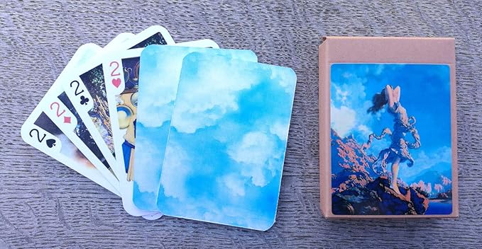 Maxfield Parrish Playing Cards (Poker Deck 54 Cards All Different) Vintage Panting Art