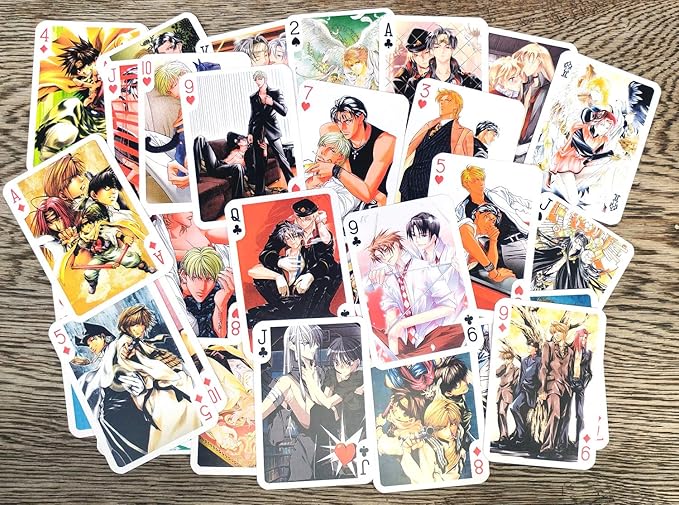 Anime Playing Cards Yaoi Collection # Poker Deck 54 Cards All Different # HIGURI YUU Sayuki Yura