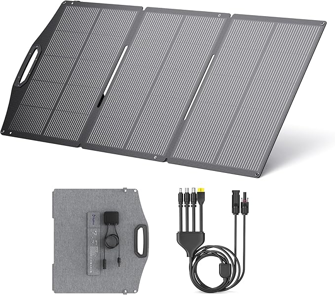 BigBlue SolarPowa 150 Foldable Solar Panel with Kickstands, IP68 Waterproof, 25% High Conversion