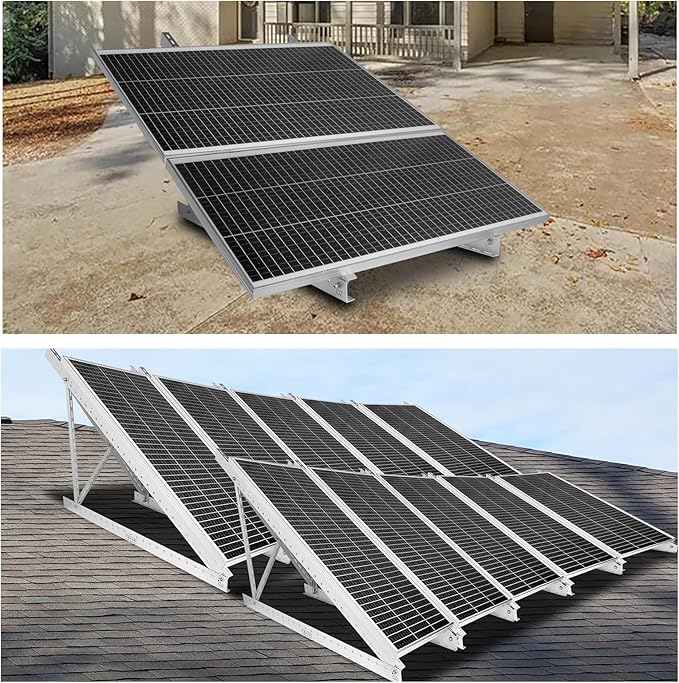 45" Solar Panel Mount Bracket for 100-400 Watts Solar Panel with Enhanced Cross Beams, Suitable for