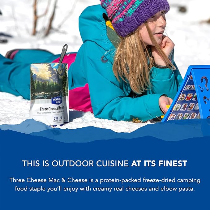 Backpacker's Pantry Three Cheese Mac & Cheese - Freeze Dried Backpacking & Camping Food - Emergency
